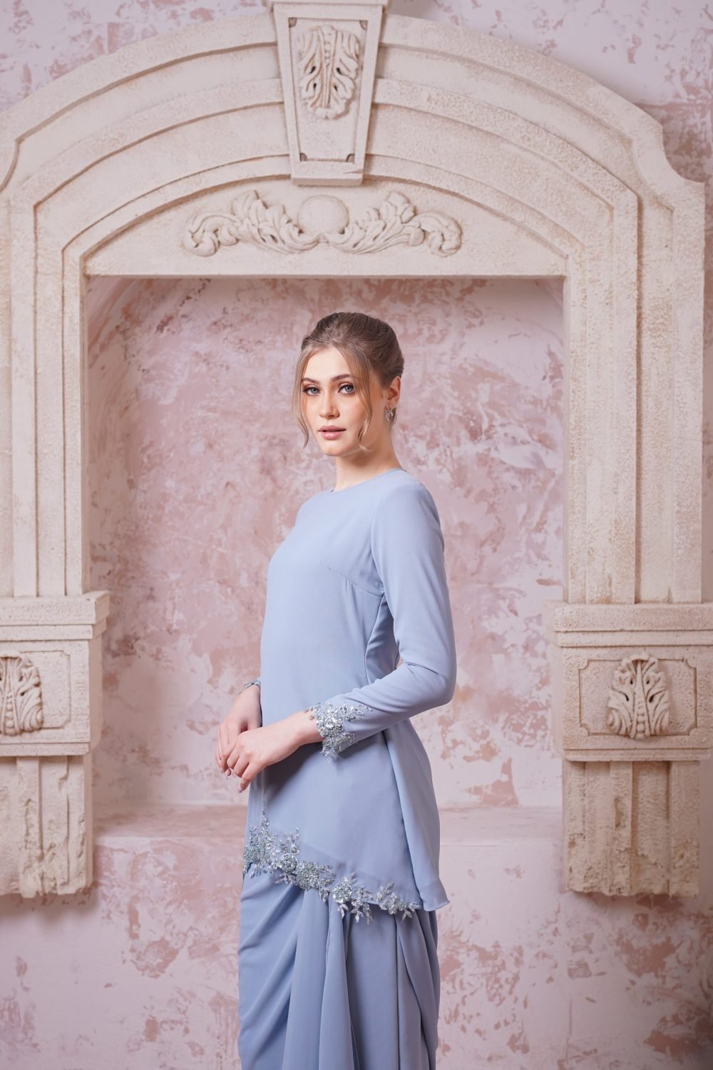 Lenora in Smoky Blue