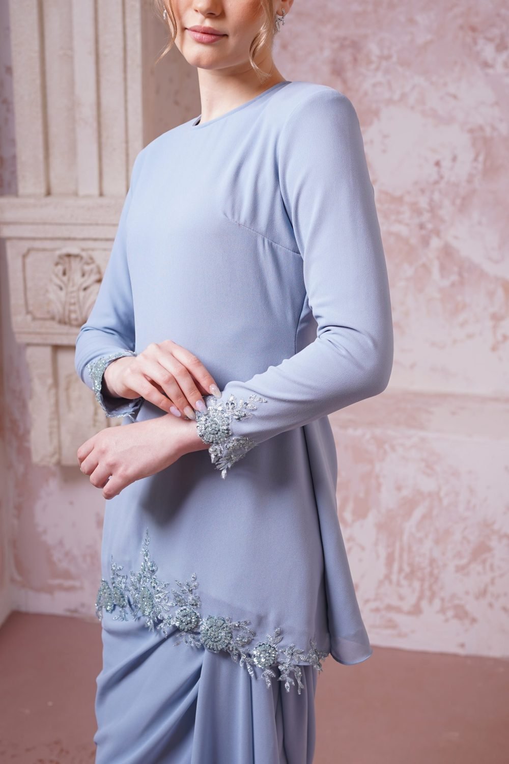 Lenora in Smoky Blue