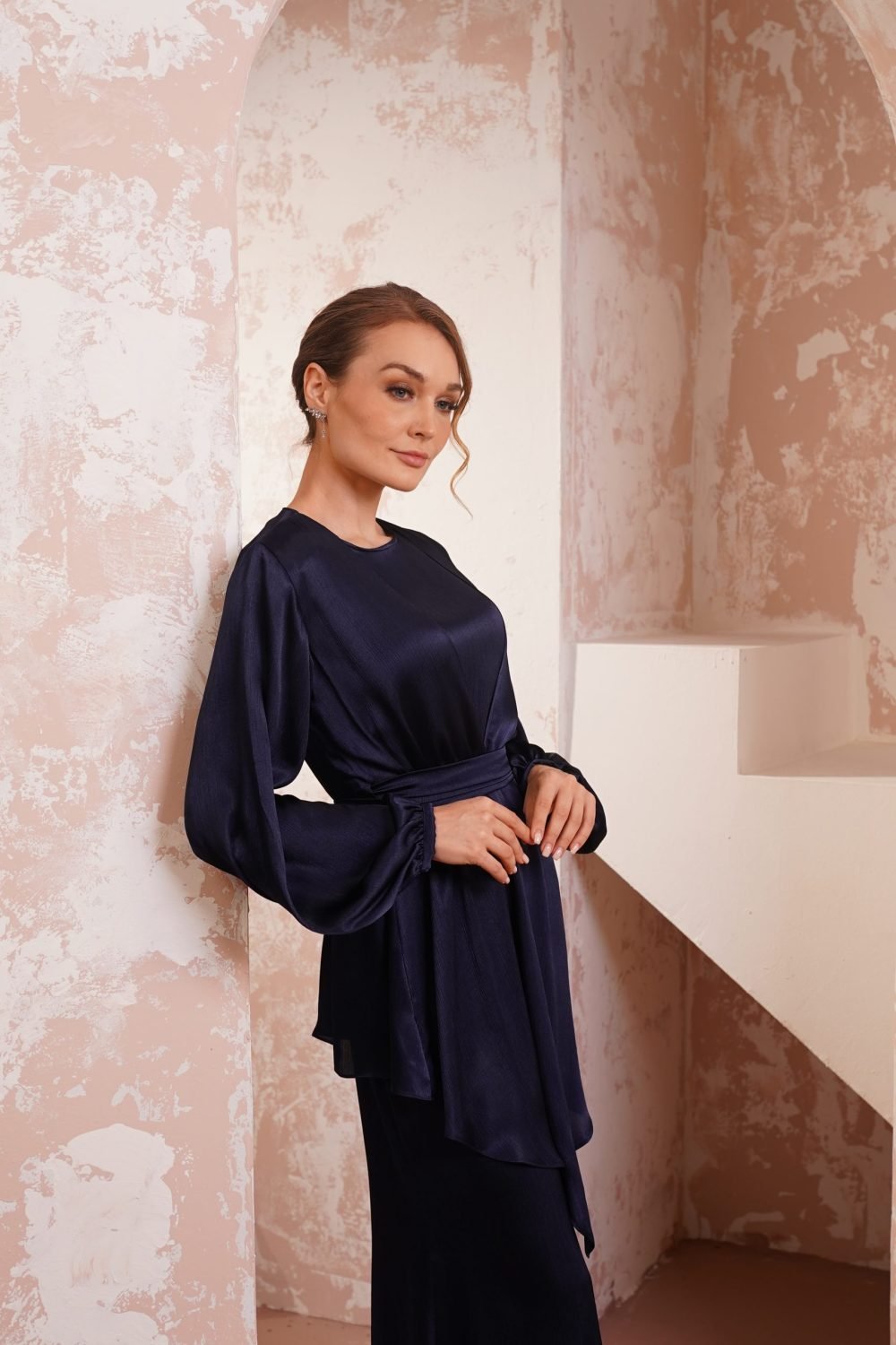 Saffiya in Navy Blue