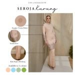 Seroja Songket Kurung in Salmon