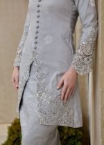 Saloma Songket Kebarung in Grey