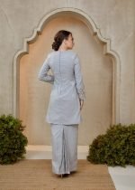 Saloma Songket Kebarung in Grey