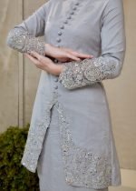 Saloma Songket Kebarung in Grey