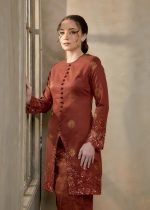 Saloma Songket Kebarung in Brick Orange