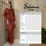 Saloma Songket Kebarung in Brick Orange