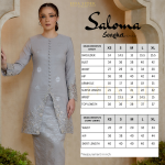 Saloma Songket Kebarung in Grey