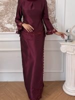 Sheena Kurung in Purple Plum