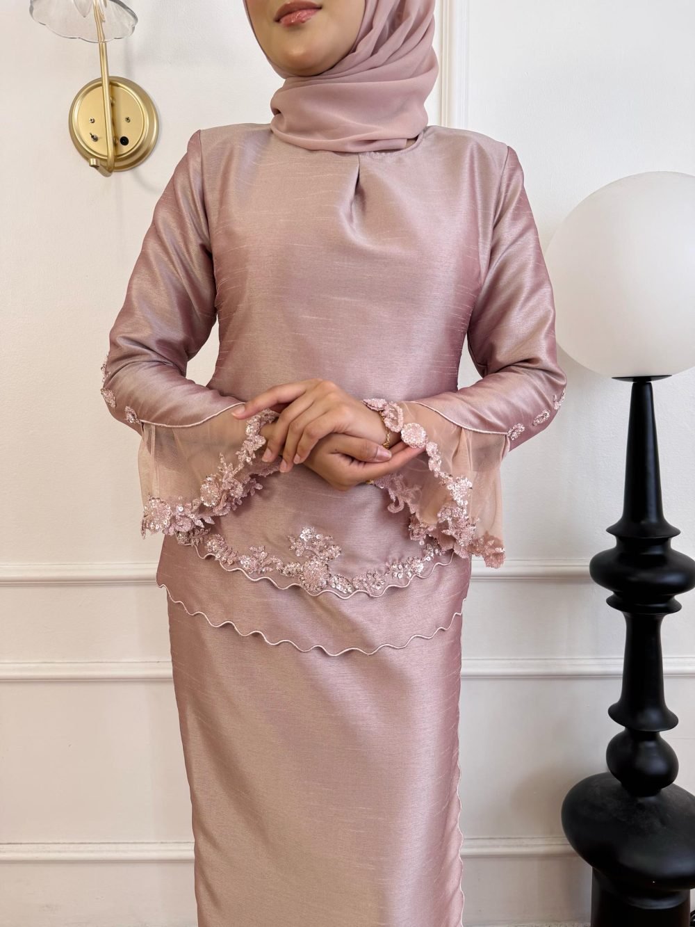 Sheena Kurung in Rose Gold