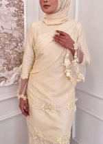 Iris Kurung in Soft Yellow