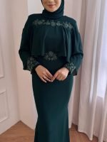 Darwisya Dress in Emerald Green