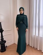 Darwisya Dress in Emerald Green